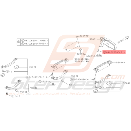 Vis Taraudeuse Origine Subaru GT