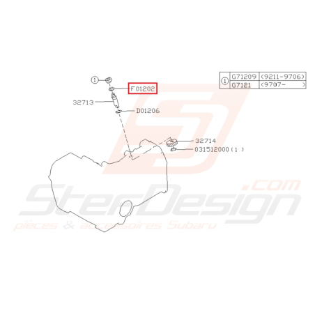 Circlips Origine Subaru Impreza GT 1993-2000