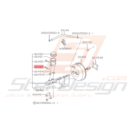 Joint de Réservoir Origine Subaru Impreza GT 1993 - 2000