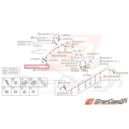 Vis de levier de vitesse WRX/STI 01-07