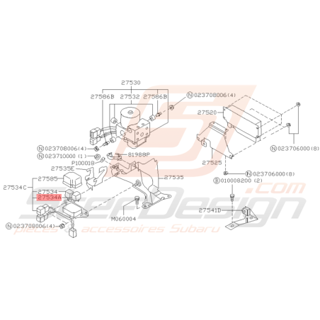 Relais Moteur Origine Subaru Impreza GT 1997