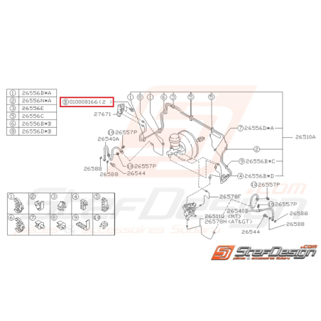 Vis de levier de vitesse WRX/STI 01-07