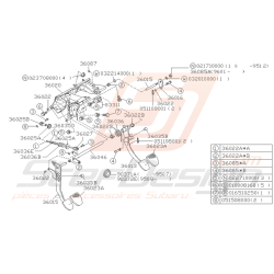 Schéma Eclairage Plaque d'Immatriculation Origine Subaru GT 93