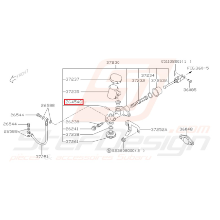 Joint de Réservoir Origine Subaru Impreza GT 1993 - 2000