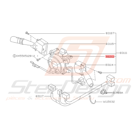 Connecteur Roulement de Direction Subaru Impreza GT 1998 - 2000