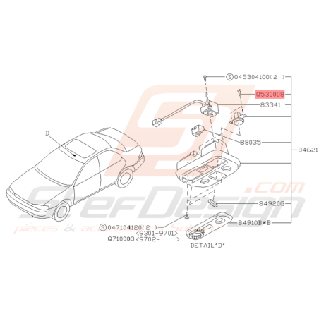 Vis Taraudeuse Origine Subaru GT