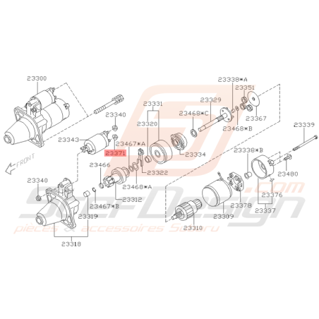 Ecrou de Contacteur Origine Subaru WRX STI 2001 - 2005