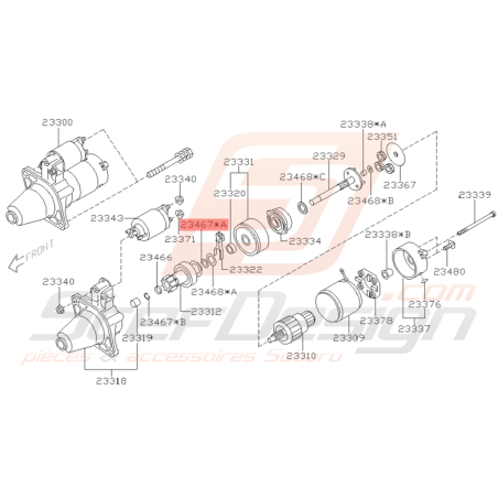 Anneau de Retenue Origine Subaru WRX STI 2001 - 2005