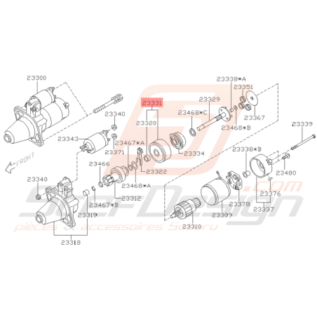 Pare Poussière de Démarreur Origine Subaru WRX STI 2001 - 2005