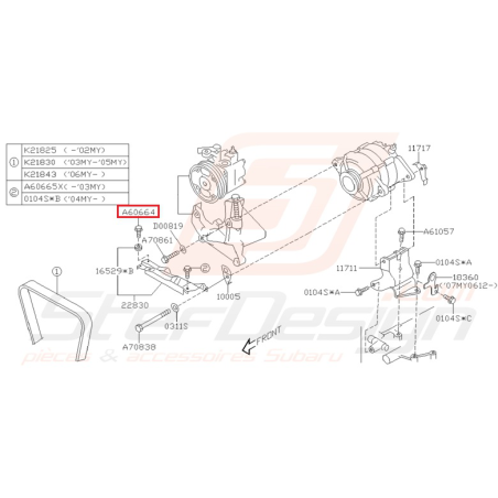 Boulon Origine Subaru WRX