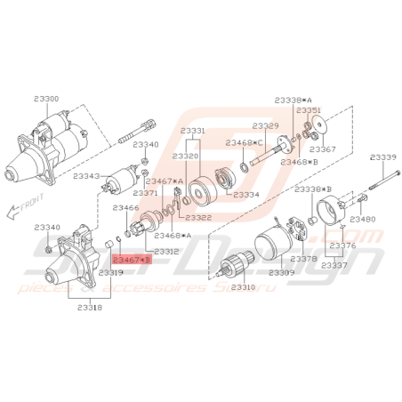 Anneau de Retenue Origine Subaru WRX et STI 2001 - 2005