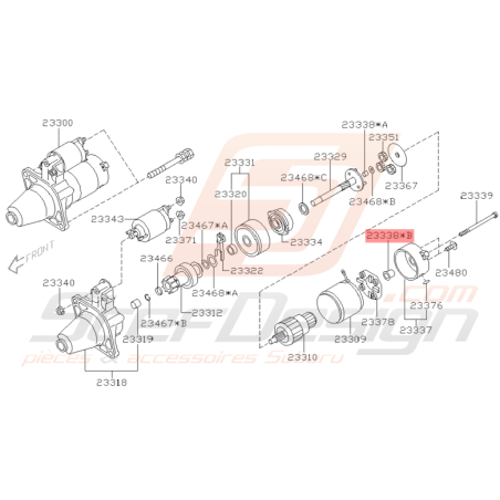 Roulement de Démarreur Origine Subaru WRX STI 2001 - 2005