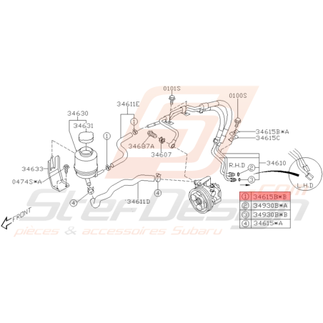 Agrafe Origine Subaru WRX