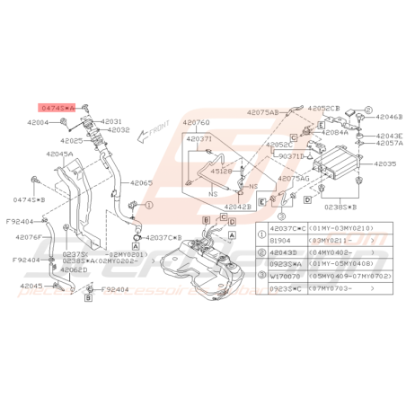 Vis Origine Subaru WRX STI