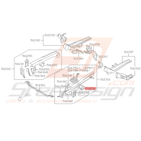 Support Sous Cadre Origine Subaru WRX STI 2001 - 2005