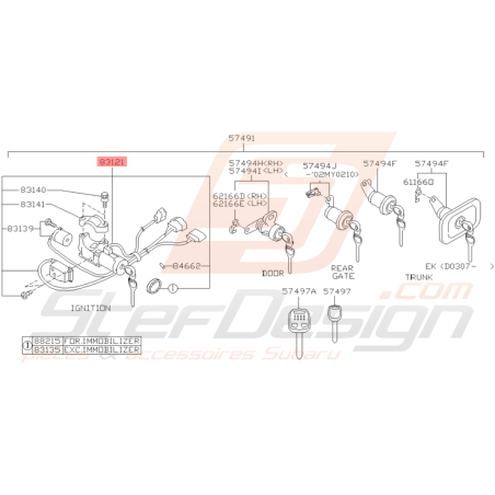 Neiman Origine Subaru WRX et STI 2001 - 04/2004