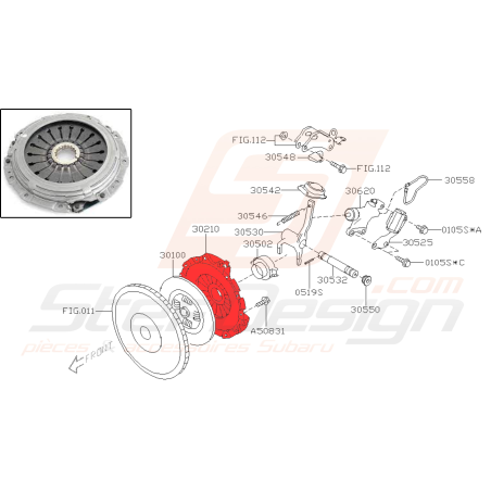 Mecanisme pour subaru Legacy 3.0l D