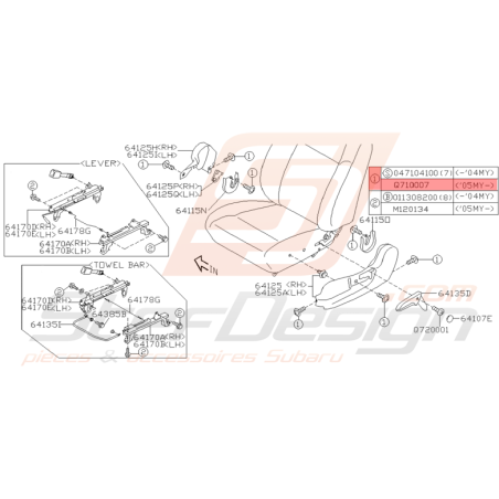 Vis Autotaraudeuse Origine Subaru WRX STI