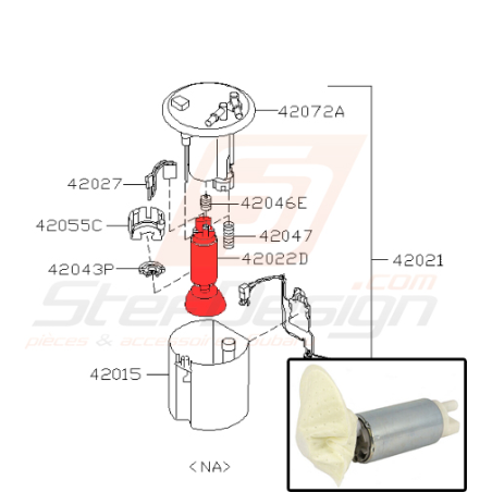 Pompe à essence origine pour subaru Forester SH5 2008