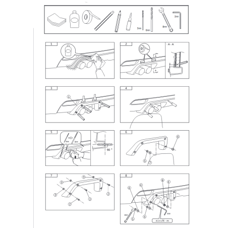 Finitions d'échappement pour subaru STI 2008-2010 hatchback