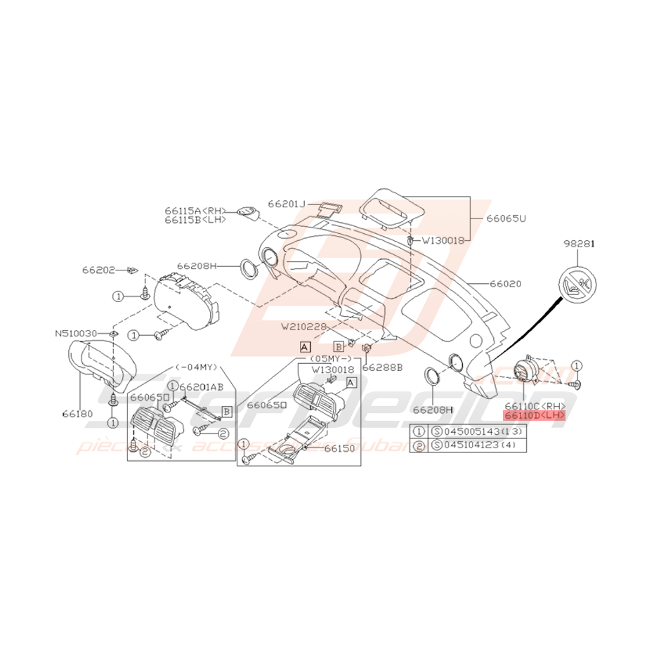 Grille De Ventilation Origine Subaru Wrx Et Sti Stef Design