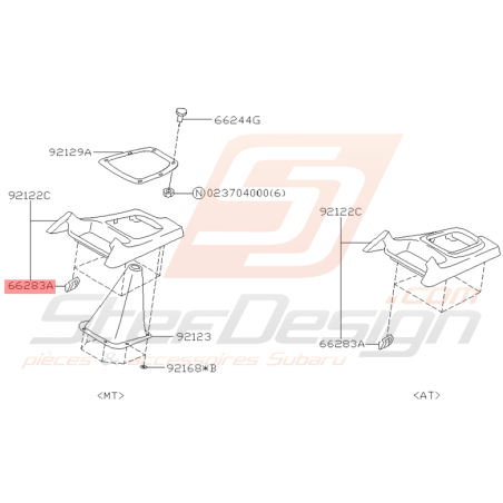 Agrafe Socle Levier de Vitesse Origine Subaru WRX STI 2001 - 2004