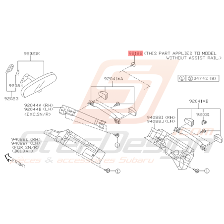 Clips Origine Subaru WRX et STI 