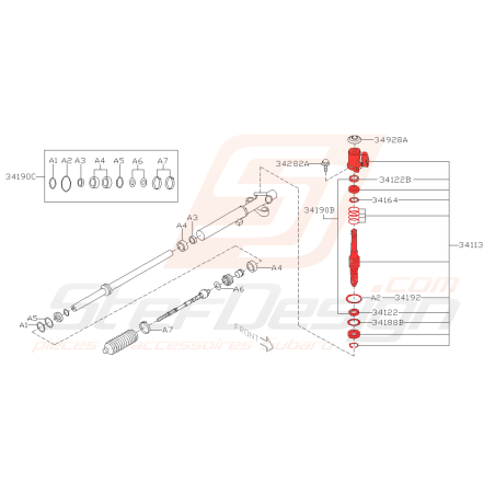 boitier de direction assisté pour subaru STI 2014