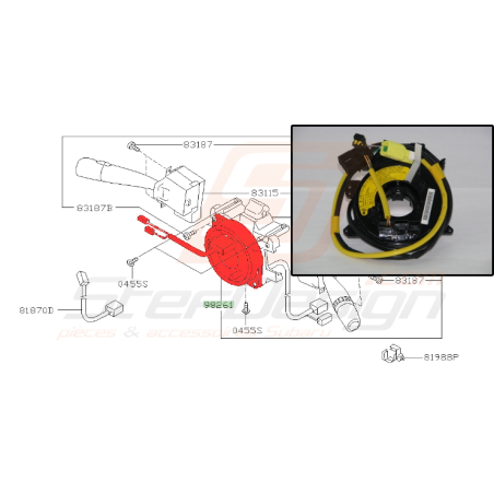 Enrouleur pour Subaru impreza STI 2003