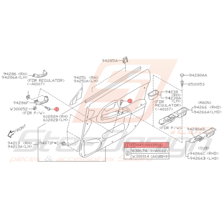 Vis Taraudeuse Origine Subaru WRX STI