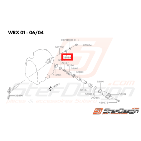 Ressort d'axe de fourchette de marche arrière SUBARU GT 99-00