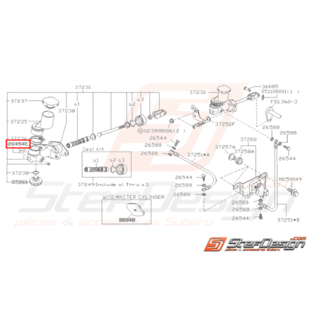 Joint de Réservoir Origine Subaru Impreza GT 1993 - 2000