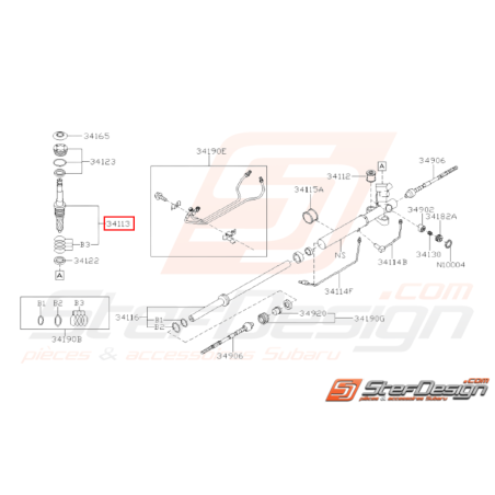 Valve Assistance Direction Origine Subaru WRX STI 2005 - 200731210