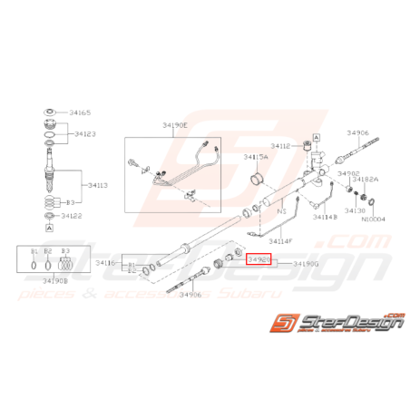 Manchon Boîtier d'engrenage Origine Subaru WRX STI 2005 - 200731212