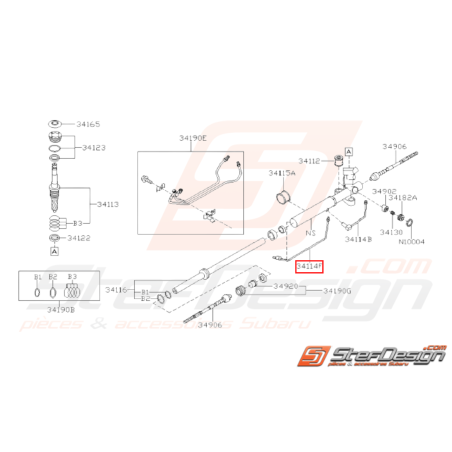 Tuyau Long Origine Subaru WRX STI 2005 - 200731213