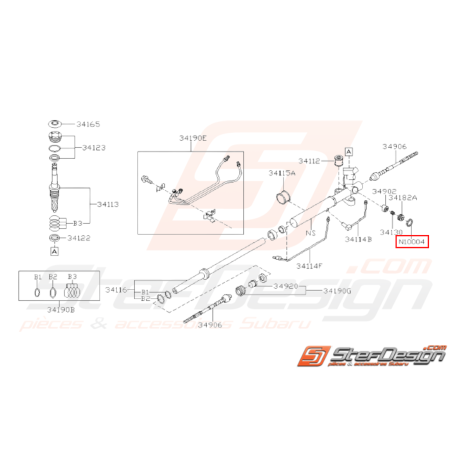 Support Stabilisateur Gauche Origine Subaru WRX STI 2005 - 200731216