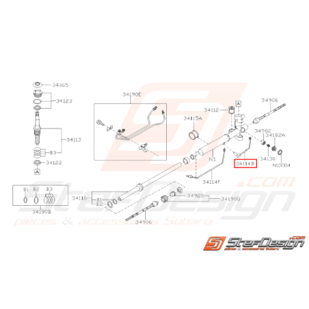 Tuyau Boite de vitesses Droit Origine Subaru WRX STI 2005 - 200731218