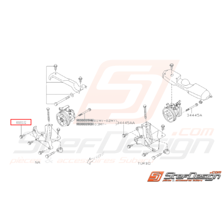 Vis Système Direction Assistée Origine Subaru GT 93-00 WRX STI 01-0731223