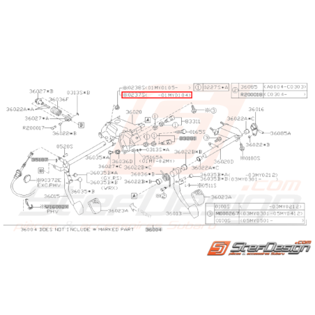 Ecrou Origine Subaru IMPREZA GT WRX STI FORESTER31241