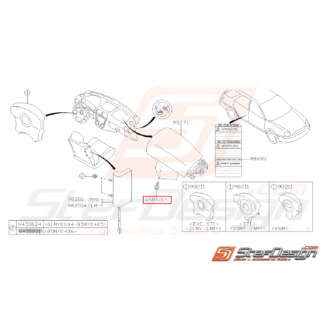 Vis Taraudeuse Origine Subaru WRX STI 2001 - 200531307