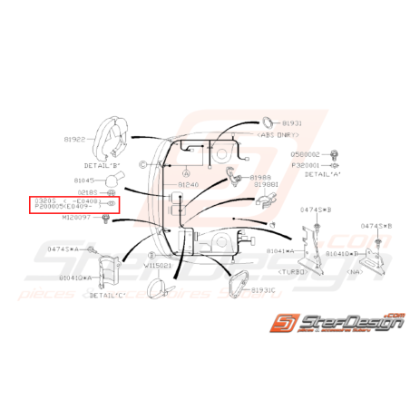 Rondelle Origine Subaru GT WRX STI BRZ31344