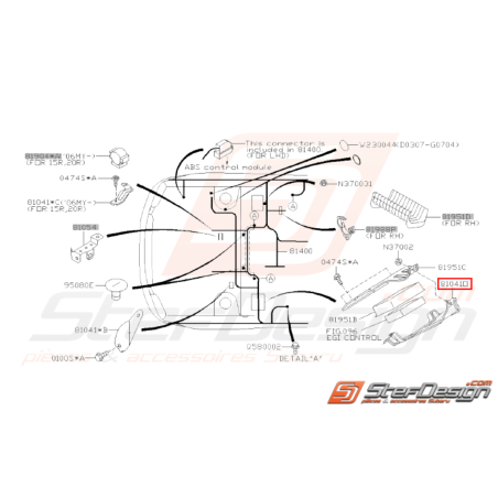 Support Complet unité EGI Origine Subaru WRX STI 2001 - 200731373