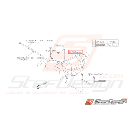 Câble de masse Origine Subaru GT 1999 - 2000 WRX 2001 - 201031392