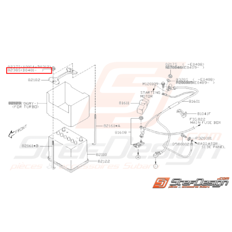 Écrou à bride Subaru GT WRX STI FORESTER BRZ31398