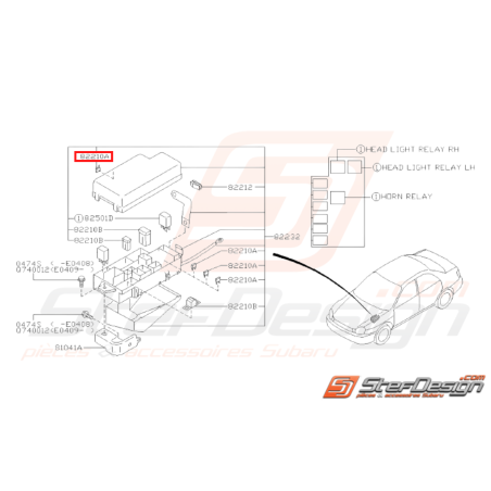 Fusible Origine Subaru Impreza GT 1998 - 2000 WRX STI 2001 - 201431405