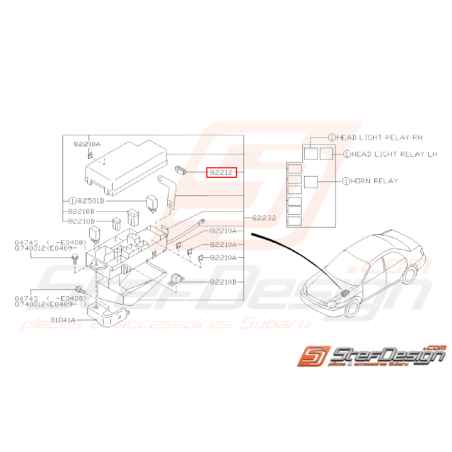 Arrêt de Fusible Origine Subaru GT 1998 - 2000 WRX STI 2001 - 201431407