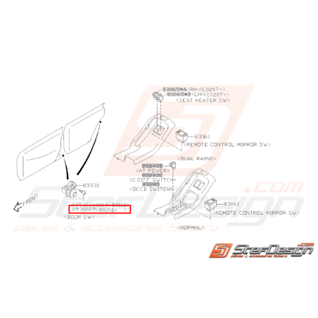 Vis Taraudeuse Origine Subaru WRX STI 2001 - 201431427