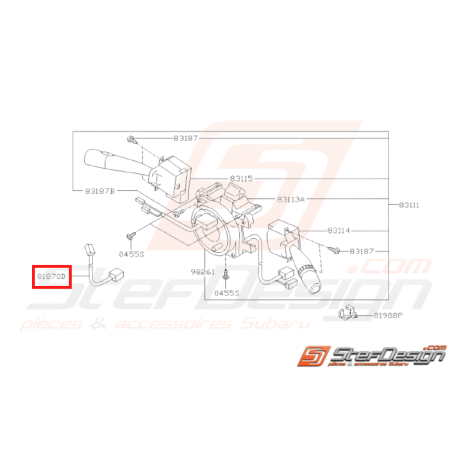 Cordon Adaptateur Klaxon Origine Subaru STI 03-03/0431436