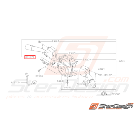 Vis de contacteur tournant WRX STI 2001 - 201431457