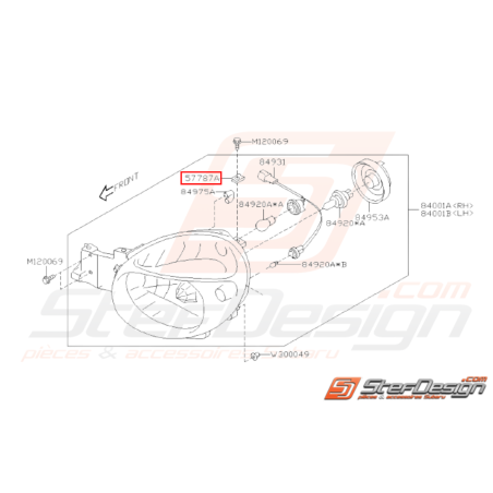 Ecrou passage de roue Origine Subaru WRX STI 01-02 / 06-14 BRZ 13-1931500